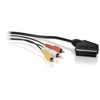 Philips SWV2530W Conexiones de A/V compuesto de 3m Cable euroconector (SWV2530W/10)